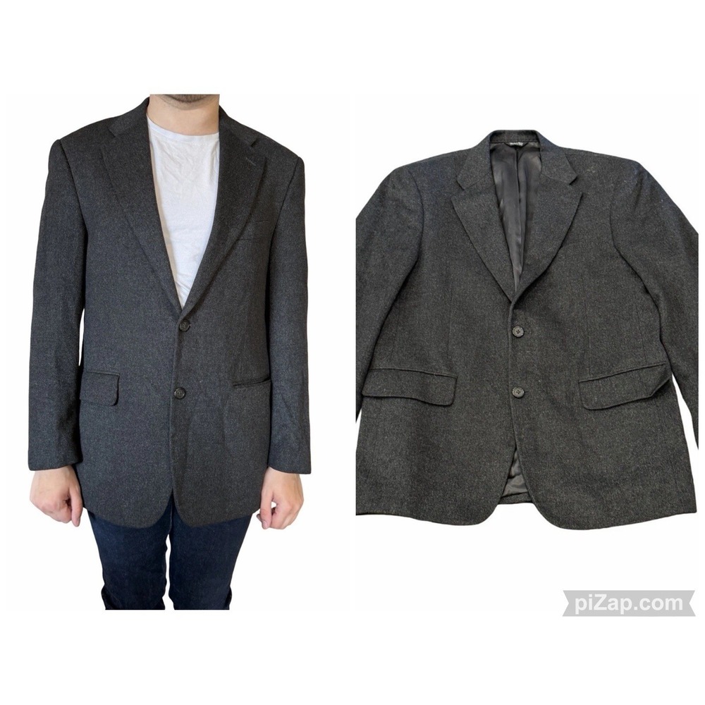 Haspel 39R Charcoal 100% Camel Hair Blazer Jacket Sport Suit Coat Classic Mens